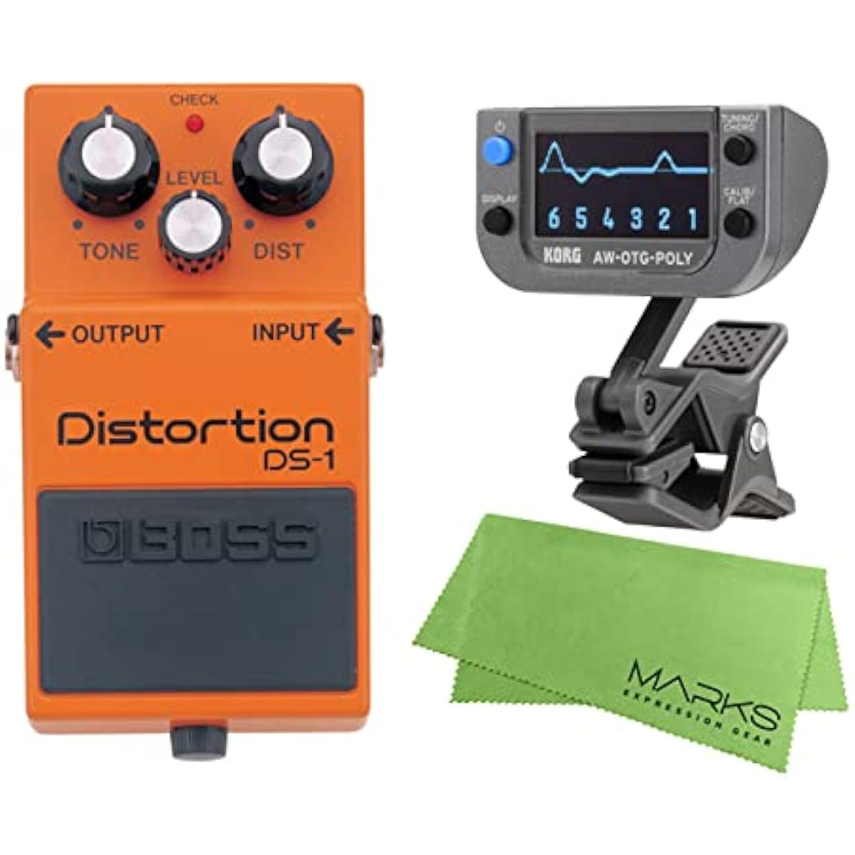 BOSS - Distortion DS-1 + KORG AW-OTG-POLY + Marks Original Cross Set