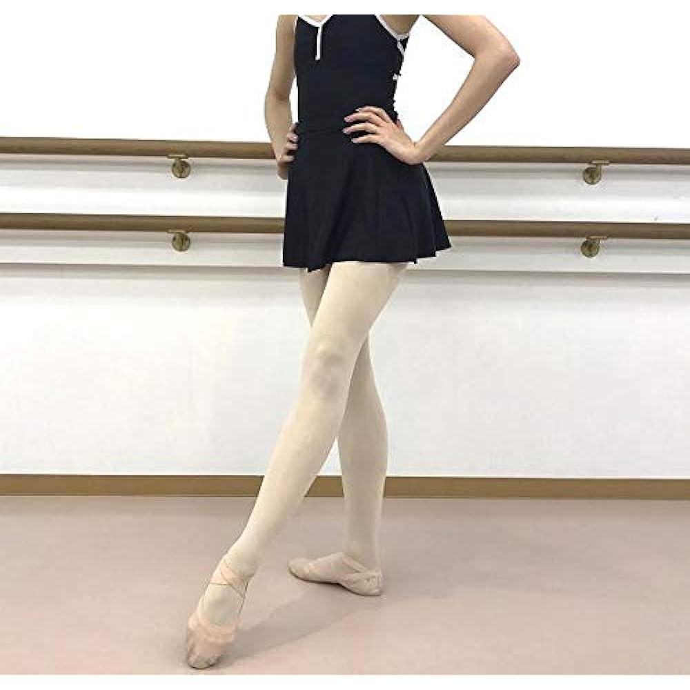 Ballet tights, used by professionals, made in Japan, adults, beautiful legs, compression, convertible, perforated, finely made (beige pink)