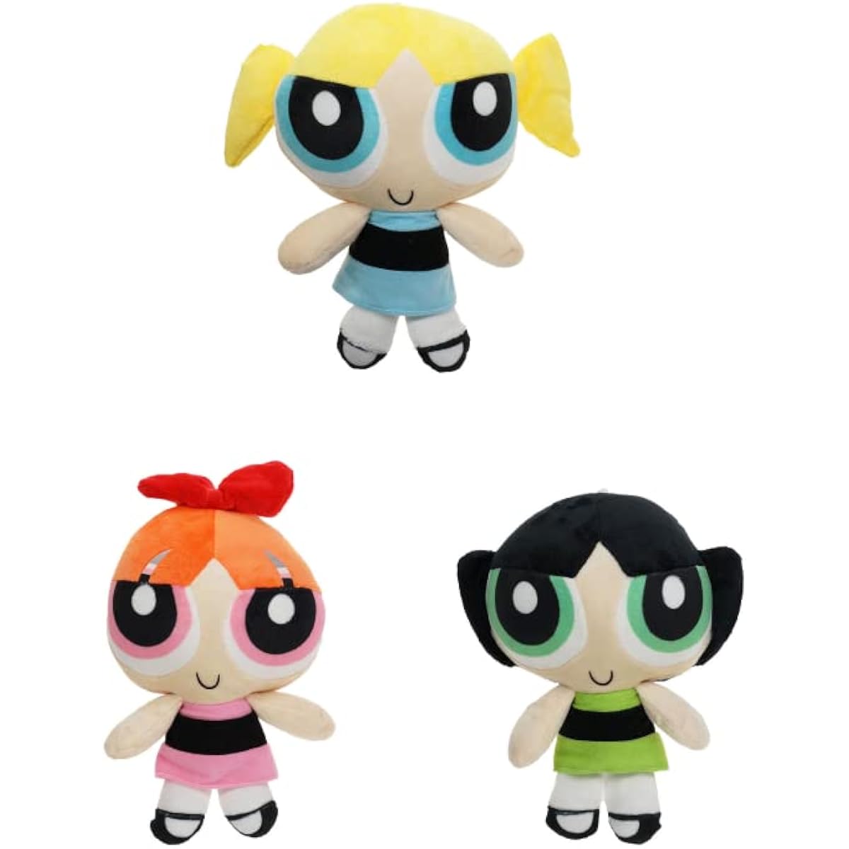 Powerpuff Girls Figure Plush Stuffed Doll Blossom Buttercup Bubble Set