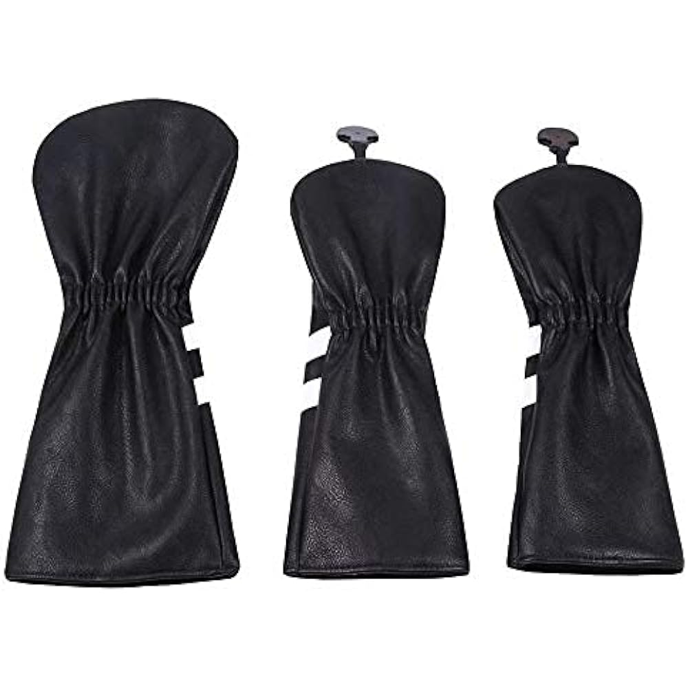 Golf cover head cover driver cover wood FW cover 3 piece set simple waterproof specification conversion tag included