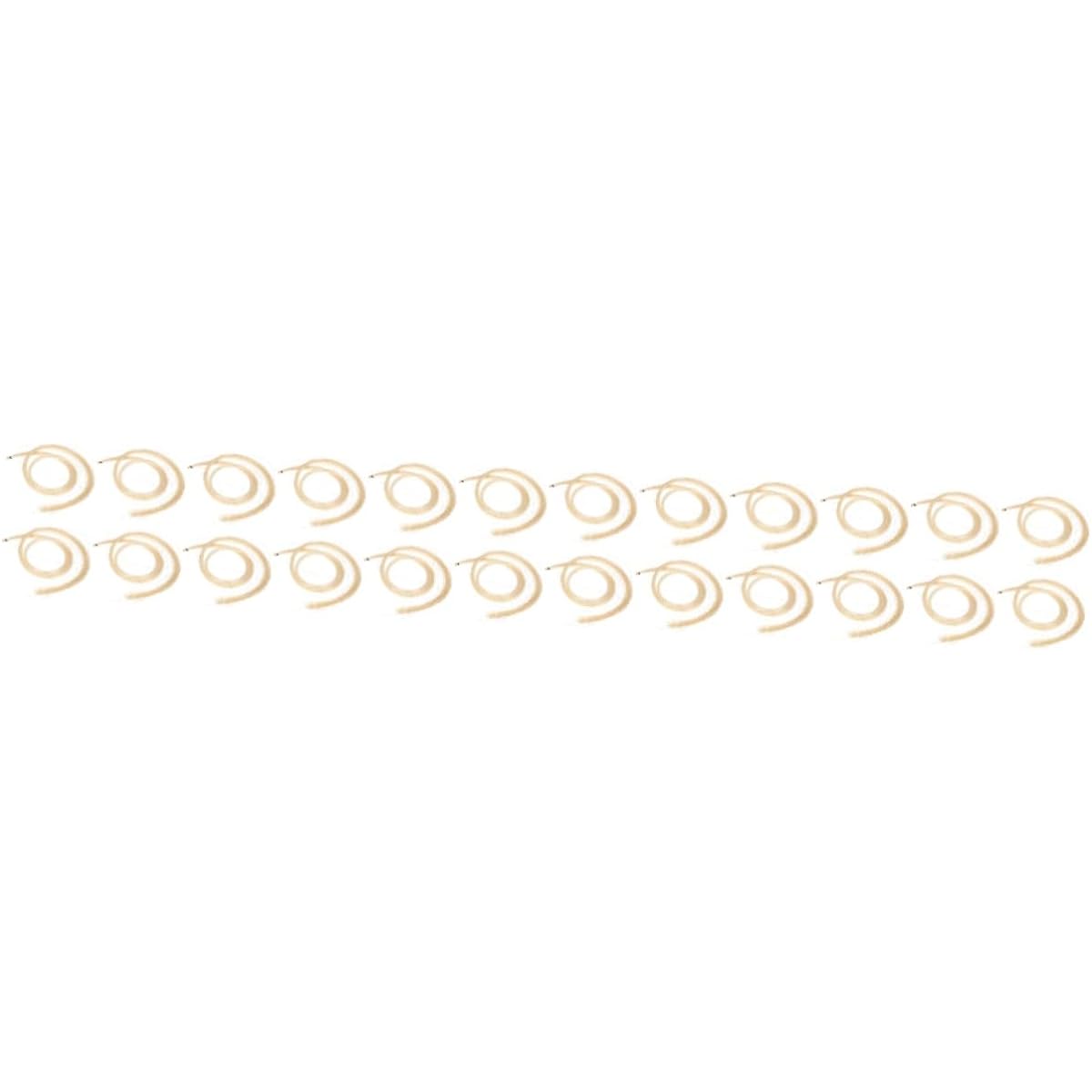 Vaguelly 24pcs Violin Bow Hair Viola Accessories White Horse Tail Hair Elective Subjects Student Cello Bow