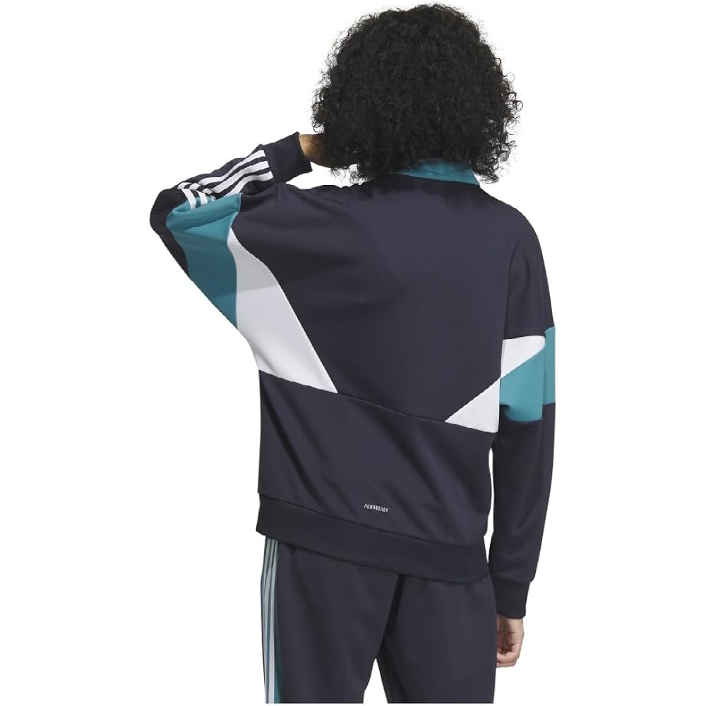 [Adidas] Jersey Top Seasonal Sportswear Loose Fit Color Block Double Knit Track Jacket JSY10 Women's