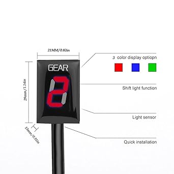 Digital Meter Display Gear Display Indicator Honda CB900F CBR250R CBR900RR CBR919RR CBR954RR Motorcycle ECU Direct Mount 1-6 Speed Indicator Meter Display