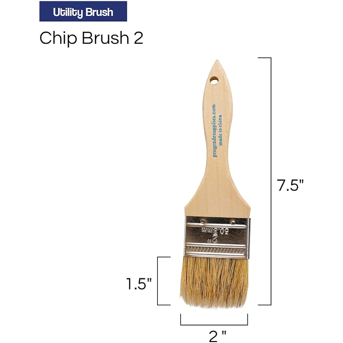 96 pk- 2 inch Tip Paint Brushes for Paint, Stain, Varnish, Adhesive, Gesso