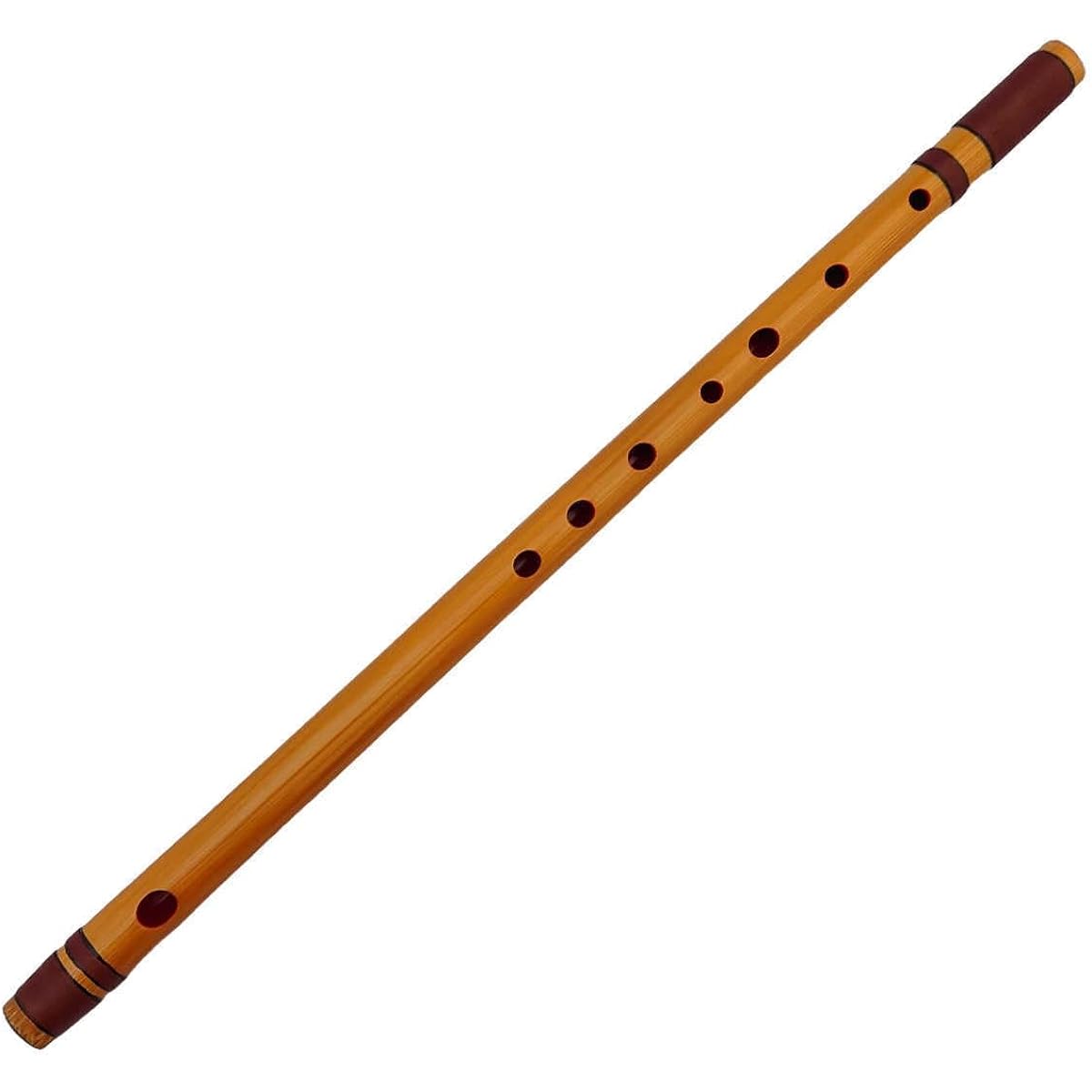 Meikyou Shinobue Bamboo Flute with Thread Winder, Six Tone, Do-Re-Mi Scale, Comes with Shinobue Bag, Western Music Scale, Do-Re-Mi Scale