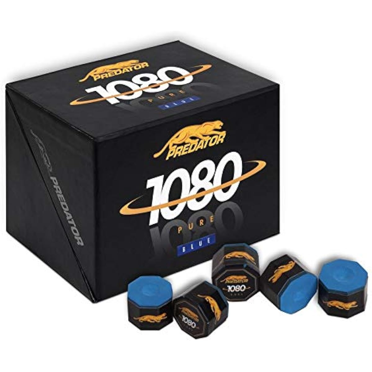 Predator 1080 Pure Pool Cue Billiard Chalk - 20 (Twenty) 5 Piece Tubes - 1 Box - 100 Chalks