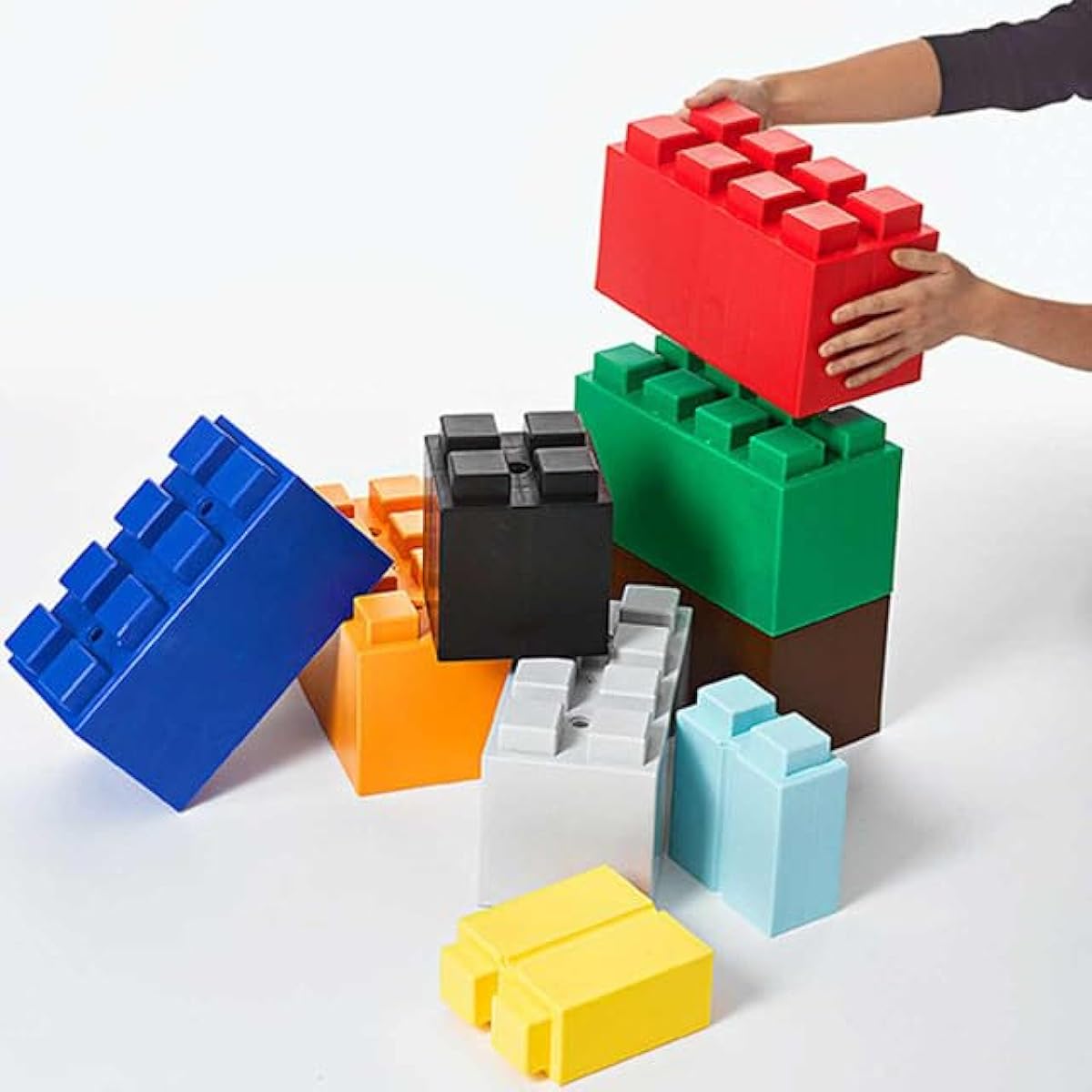 EverBlock Single Color Combo Pack | 26 Block Starter Pack | Giant Building Blocks | Easy to Connect & Reuse | Indoor & Outdoor Use | Build Displays and Structures | Translucent