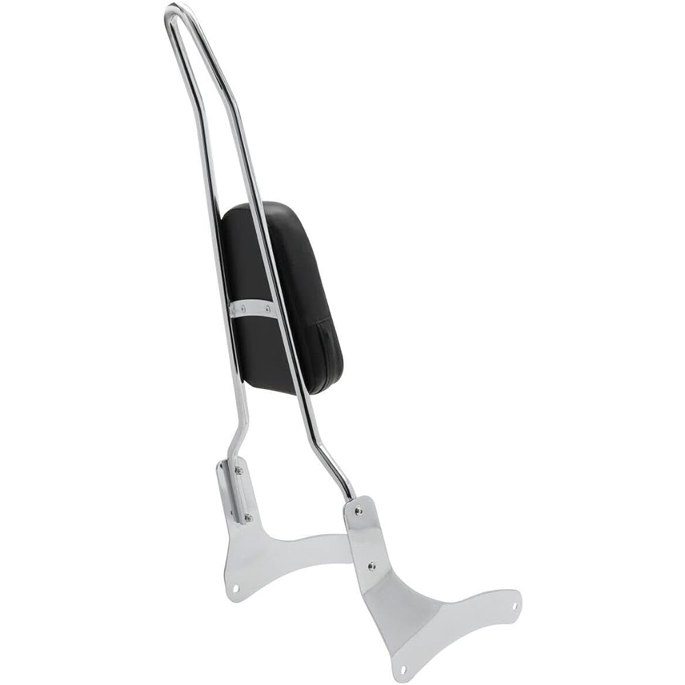 Value Sissy Bar Backrest with Comfortable Pad to fit Kawasaki Vulcan 900 VN900 1996-2018 (Chrome)