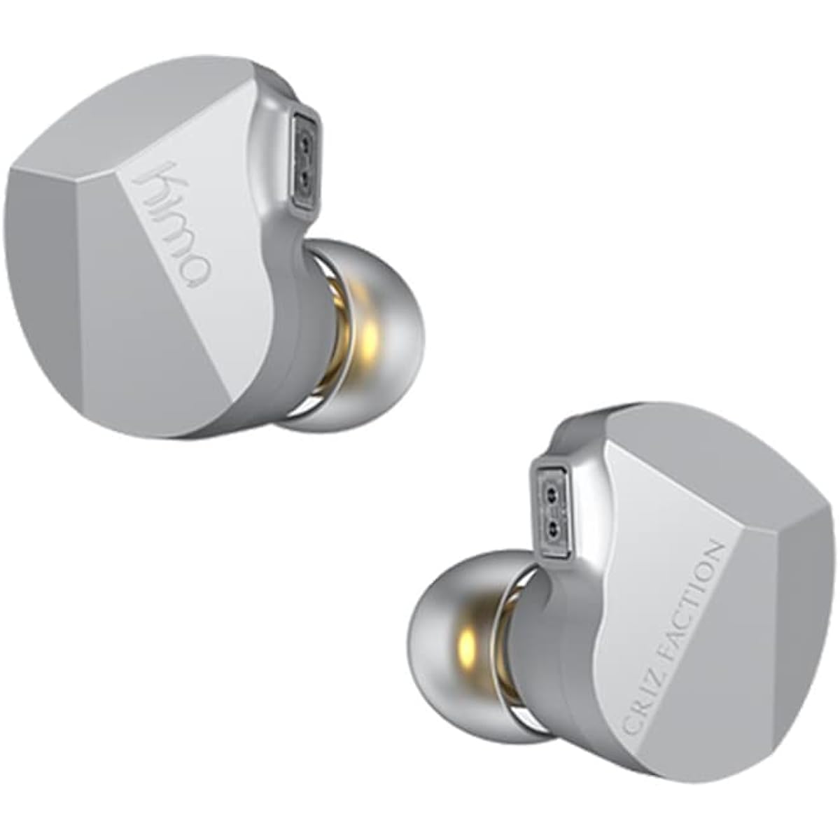 Linsoul DUNU KIMA 10mm DLC Dynamic Driver Earphones HiFi IEM Dual Cavity Airflow Control Front Zinc Alloy Shell Detachable Litz OCC Silver Plated Cable for Audiophiles Musicians Stage DJ