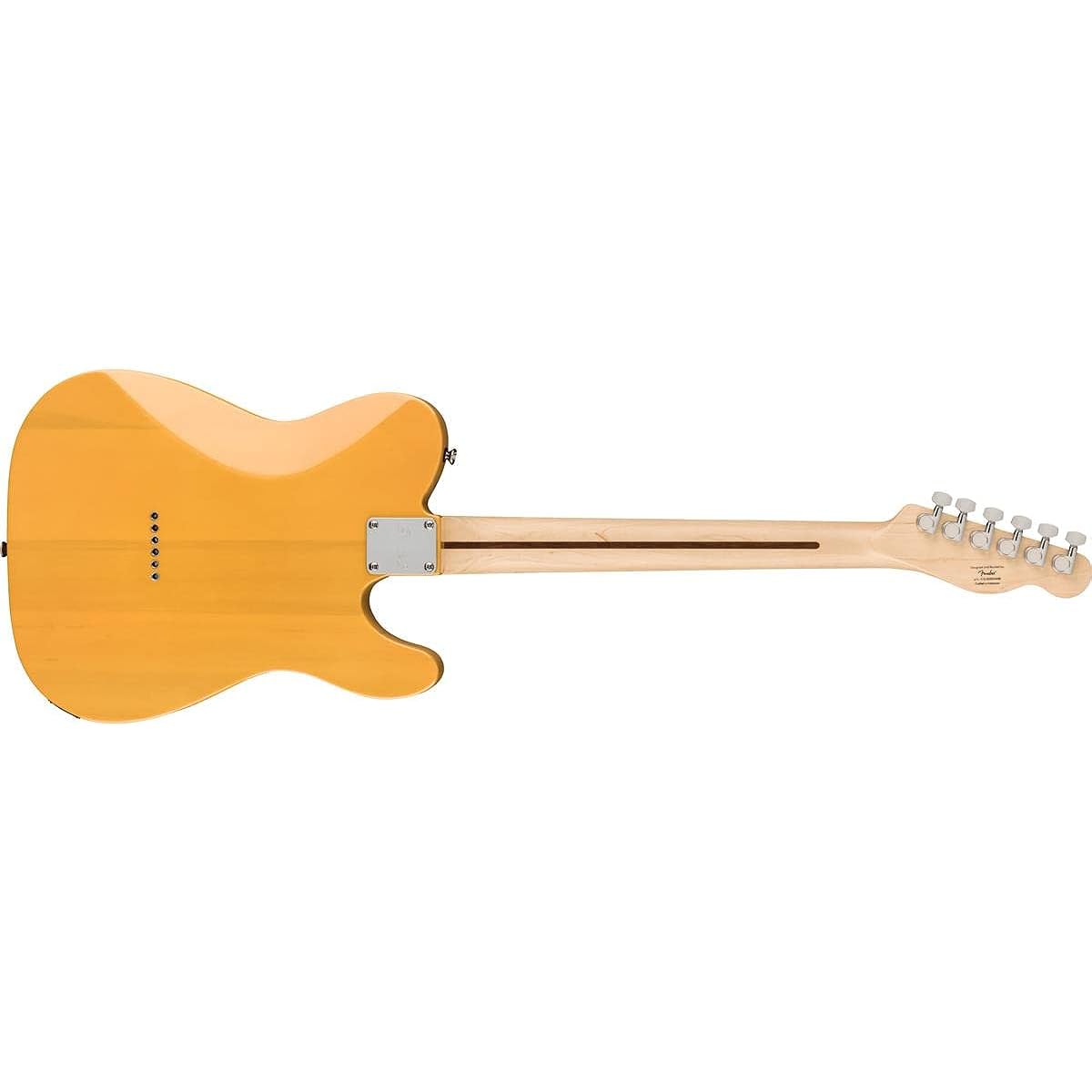 Squier by Fender Electric Guitar Affinity Series™ Telecaster® Left-Handed, Maple Fingerboard, Black Pickguard, Butterscotch Blonde with Soft Case
