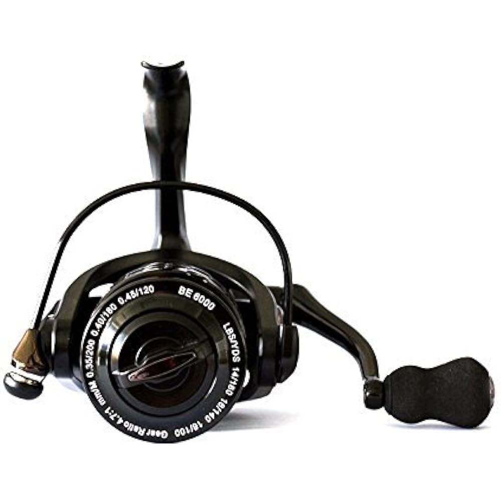 Orrudo Fishing Gear Honeycomb Spinning Reel Black 6 Ball Bearing "BE1000/2000/3000/4000/5000/6000/7000" qb010201