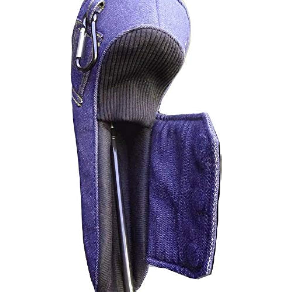 Golf head cover denim for fairway wood magnetic nb