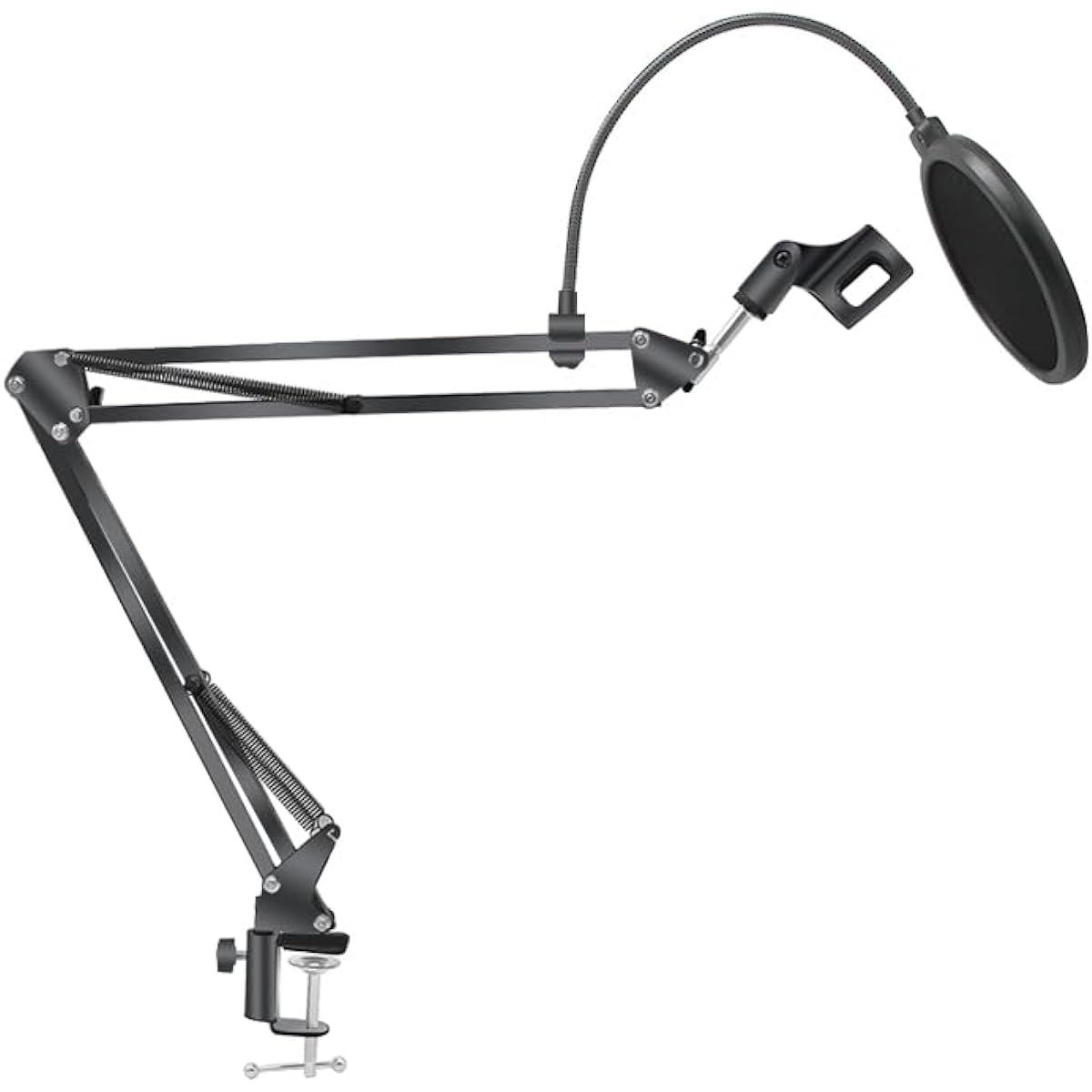 NKFUNGAT USB Condenser Microphone Kit Adjustable Mic Suspension Scissor Arm Metal Shock Mount Pop Filter for Streaming/Podcasting/Singing/YouTube/Studio, BM800