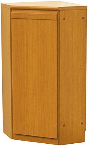 Standing Woodworking Thin Storage Made in Japan 39.8 x 39.8 x 82cm N Slim Corner Unit F Type Dark Brown 28022