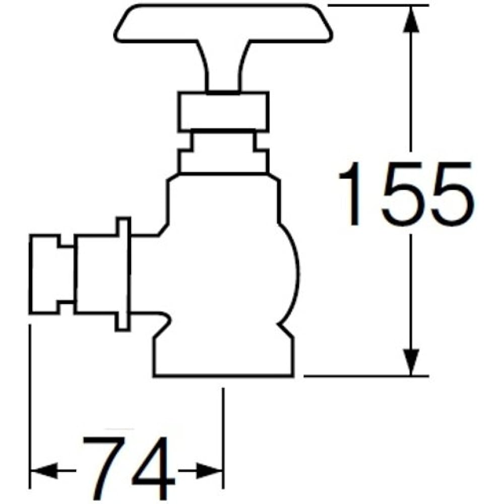 SANEI water faucet 90 degree insertion