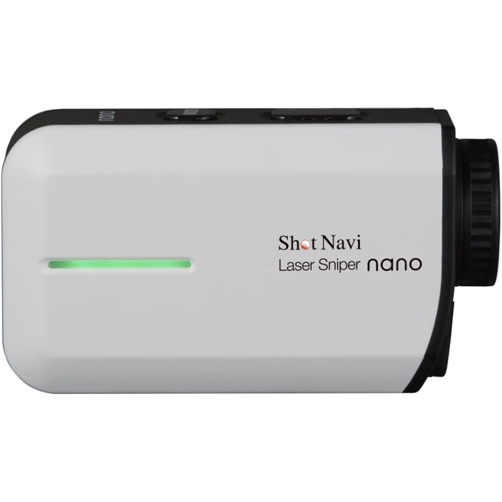 Shot Navi Golf Laser Distance Measurement Device LaserSniper Nano Ultra Lightweight Made in Japan 6x Zoom 1000y Measurement High Speed 0.3 Second Measurement Elevation Difference Rechargeable Laser Distance Measurement Device