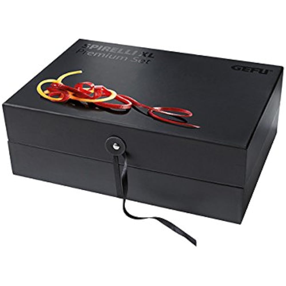 GEFU Spiral Slicer SPIRELLI XL Gift Box Black W28 x D10 x H19cm