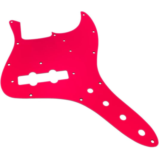 Anodized pickguard for Jazz Bass 60s Red Made of metal, compatible with 60s models such as Fender 1-1 Lotustorks