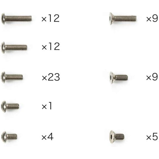 Tamiya RC Parts Special Project Product No.149 TC-01 Titanium Screw Set 47449