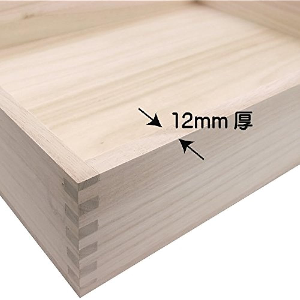 Paulownia box - High quality paulownia box with locking specifications - 4L size (Easily stores A3 size documents, perfect for storing large Japanese-made items)