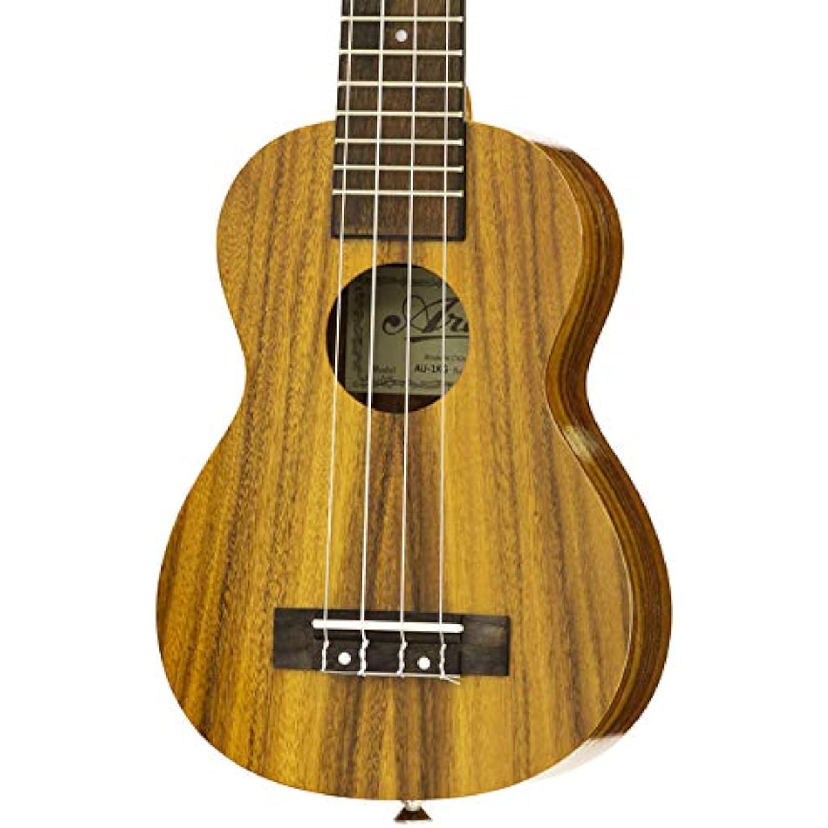 ARIA KOA wood soprano ukulele AU-1KG beginner set with soft case/clip tuner/instructional book with DVD
