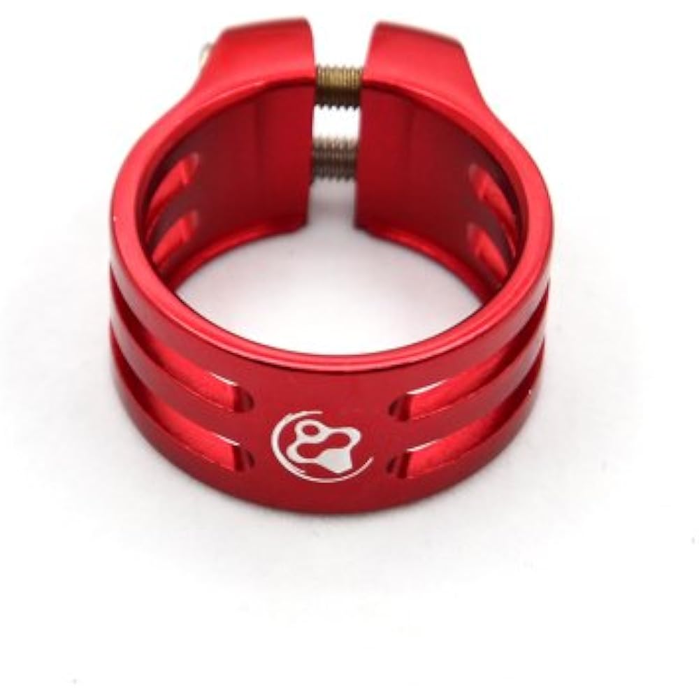 FOURIERS Seatpost Clamp Seat Clamp Red seatpost clamp red 31.8mm