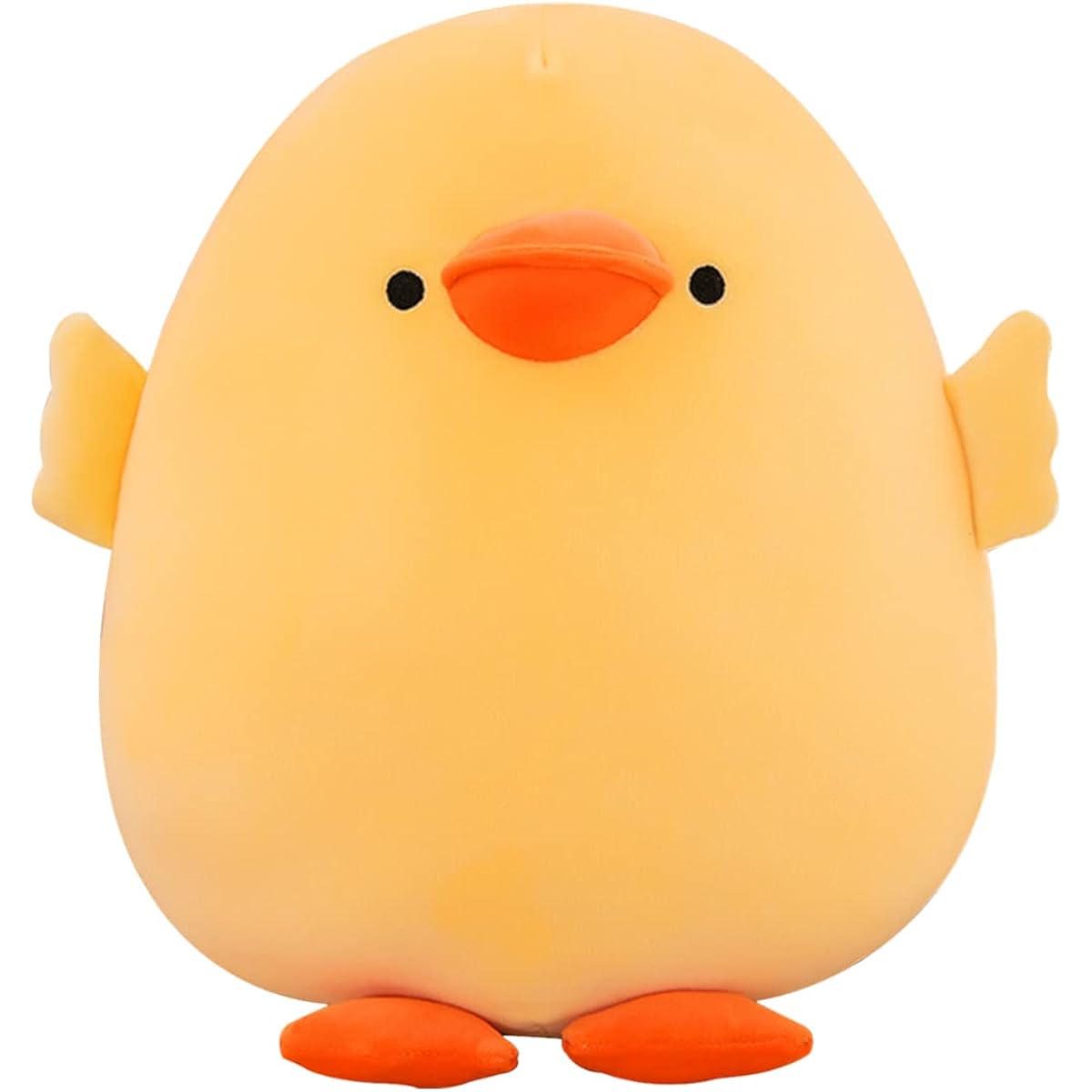 DEYI Plush Throw Stuffed Animal Doll Duck Plush Soft Toy Yellow Duck Gift for Friends Kids Christmas Cute Yellow Throw Pillow (Short Leg Yellow Duck, 19.6 Inch)