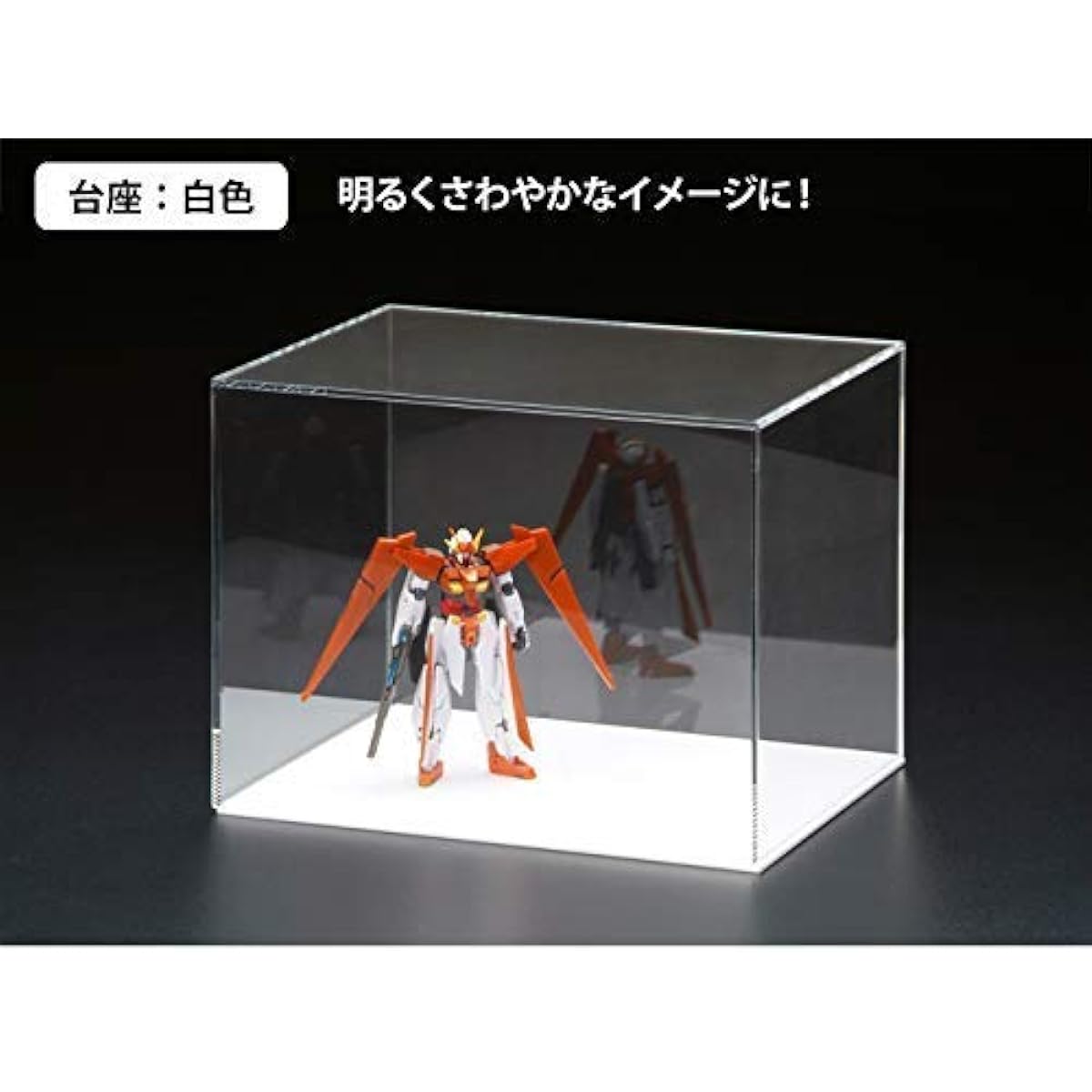 misorato W500H4000D300 [Free size adjustment] Transparent acrylic case (white base) Made with Japanese acrylic panels Collection case, display case, figure case, doll case (for Hina dolls, May dolls, welcome dolls)