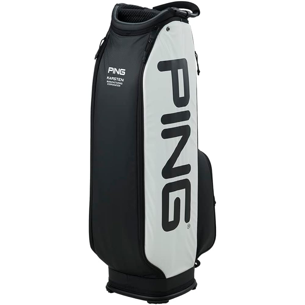 PING ULTRA-LIGHTWEIGHT Ultra Light Weight Caddy Bag 36904-01 CB-P2306 9inch Mouth Frame 4 Division White