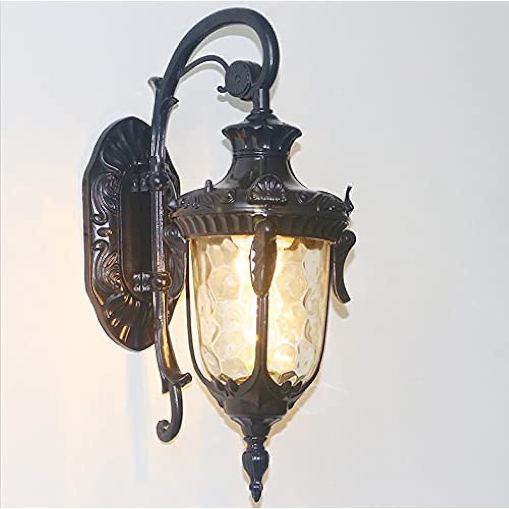 Sakura Wall Mounted Bracket Light Entrance Light Retro Outdoor Stylish Porch Light Lighting Fixture Wall Mounted Antique Style Gate Light Rainproof Outdoor Light Gatepost Light Garden Light Entrance Lighting LED Outdoor Garden Retro Lamp Wall Mounted Lig