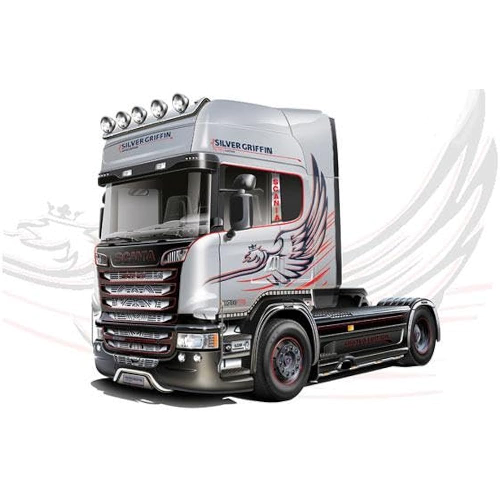 Italeri 1/24 Scania R730 Streamline 4x2 “Silver Griffon” Tractor Head Plastic Model Kit IT3906