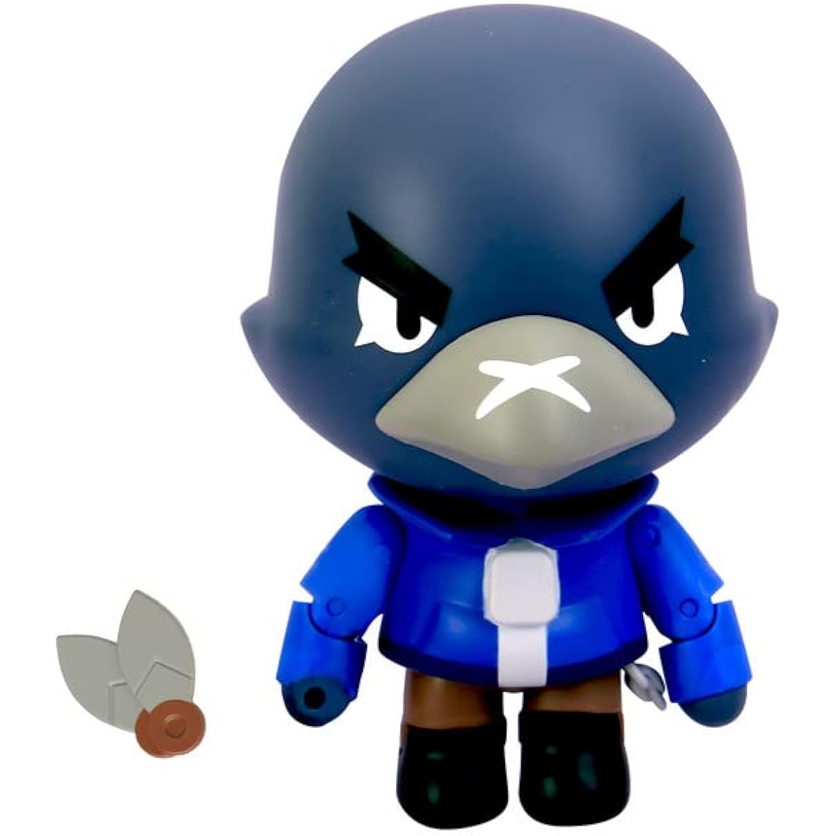 P.M.I. Brawl Stars Action Figure Crow Figure 4.5" Tall Collectible Brawl Stars Toy Figure Officially Licensed Supercell Gift for Video Gamers Articulated Figure