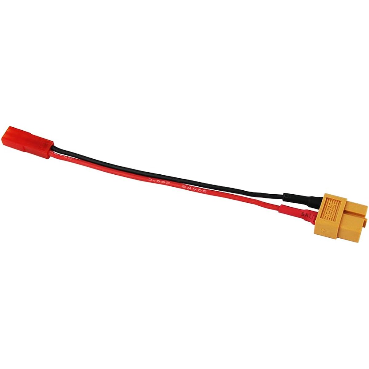 OliYin 3pcs Female XT-60 to Female JST Connector Adapter Cable LiPO XT60 3.93" 10cm 20awg Wire (Pack of 3)