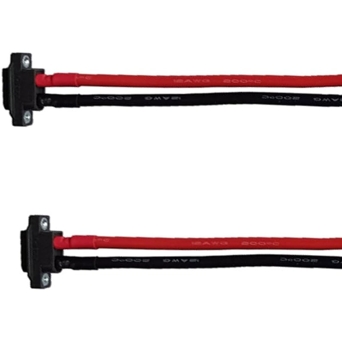 XT60EW-M Mountable XT60E Male Plug Connector 2pcs 12AWG 30cm Silicone Wire for RC Drone Aircraft FPV Racing Drone