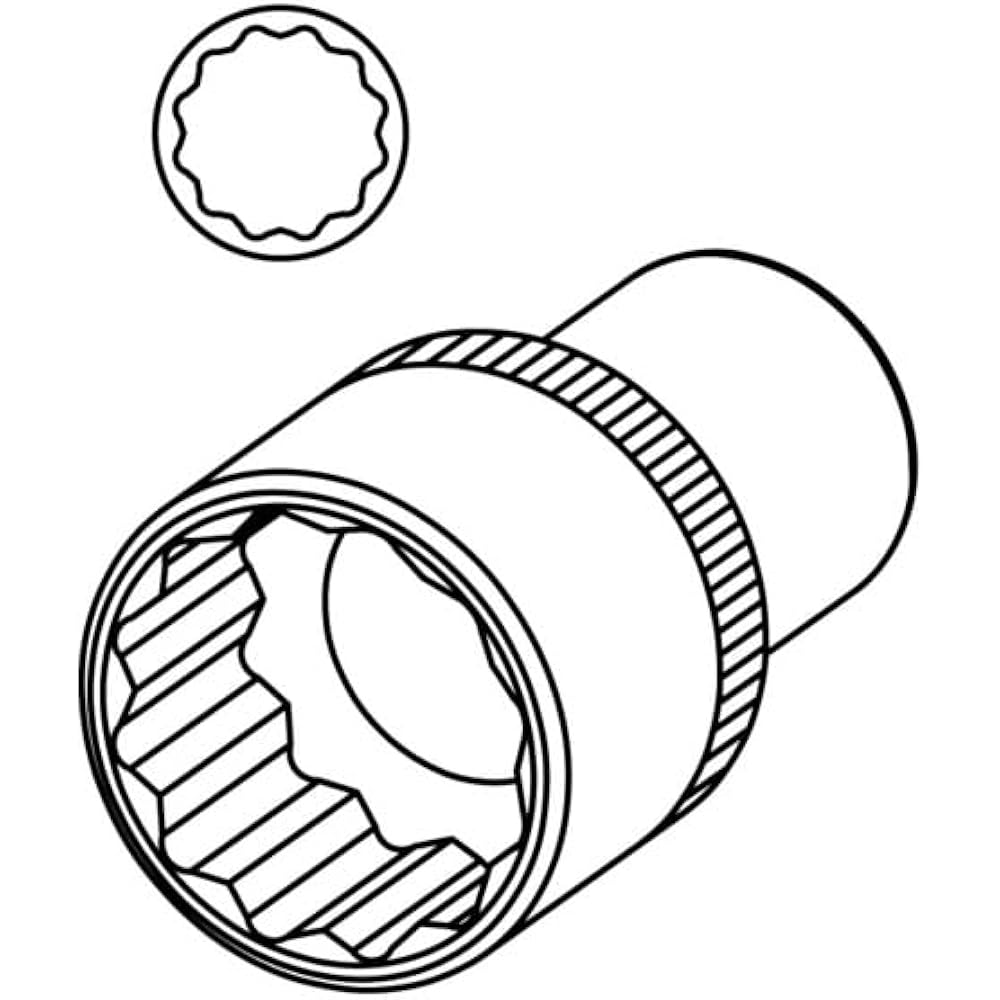 KS Tools 3/4" 12 Point Socket Short 42mm 911.4117