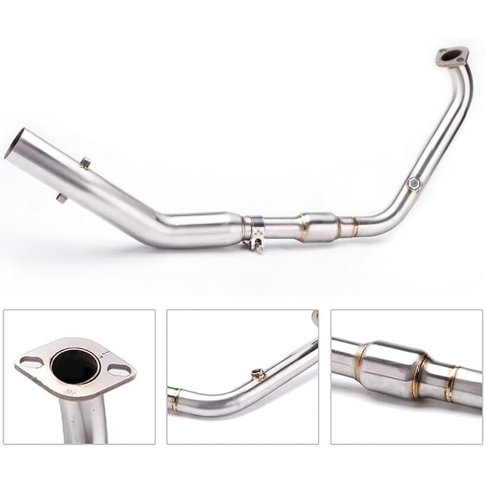 Slip-on for Yamaha for R125 for mt125 for MT15 for XSR155 for XSR125 2017-2023 Motorcycle Full System Exhaust Modification Front Link Pipe Bike Muffler (Size: A)