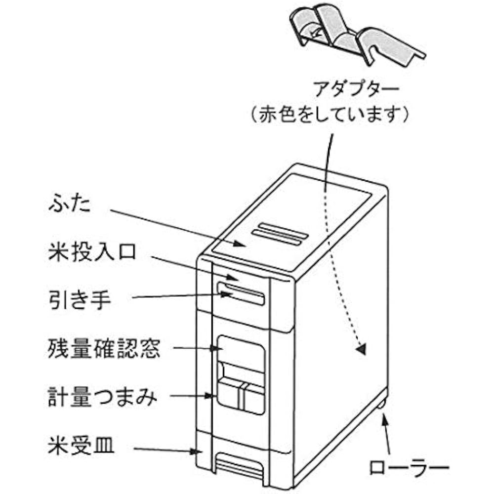 SAMICK Compact Rice Dispenser 12kg Stationary Type (No Casters) RB-110-2