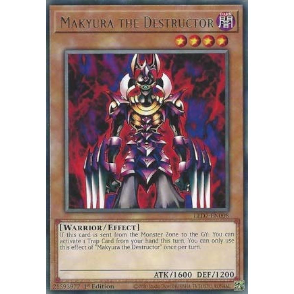 Makyura The Destructor - LED7-EN008 - Rare - 1st Edition