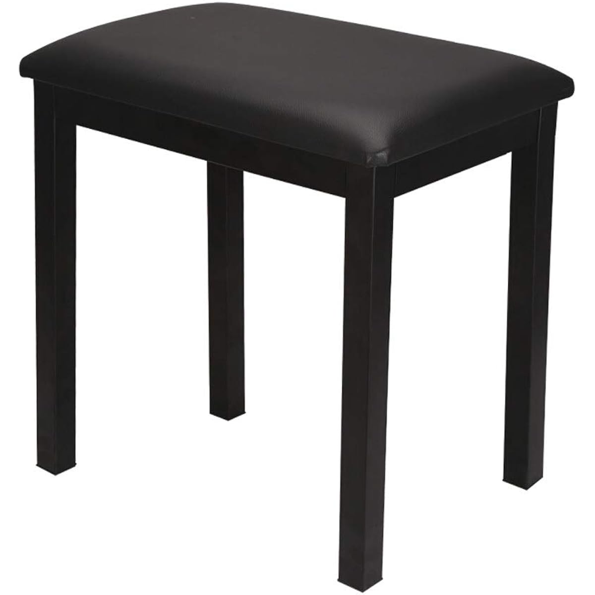 Musical Instrument Stool Digital Piano Chair Upholstered Leather 1 Person Piano Keyboard Stool Breathable PU Leather Piano Stool No Assembly Needed Comfortable, Stable and Versatile (Color: Black, Size: 40x30x48cm)