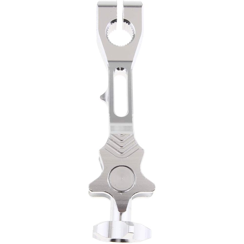 10 Sets Universal Motorcycle CNC Swing Arm Swing Arm Rear Brake Rocker Arm Argent, Silver