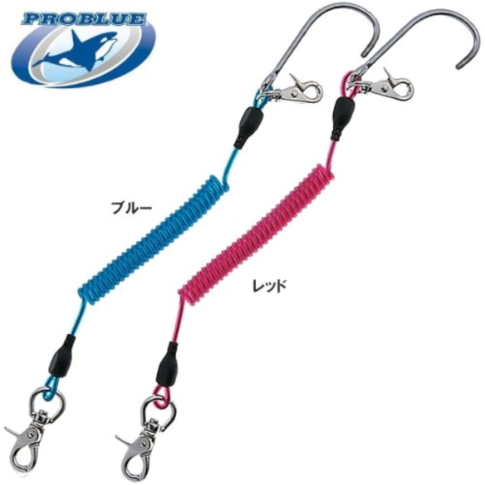 PROBLUE Coiled current hook AC-94-7 Drift dive blue