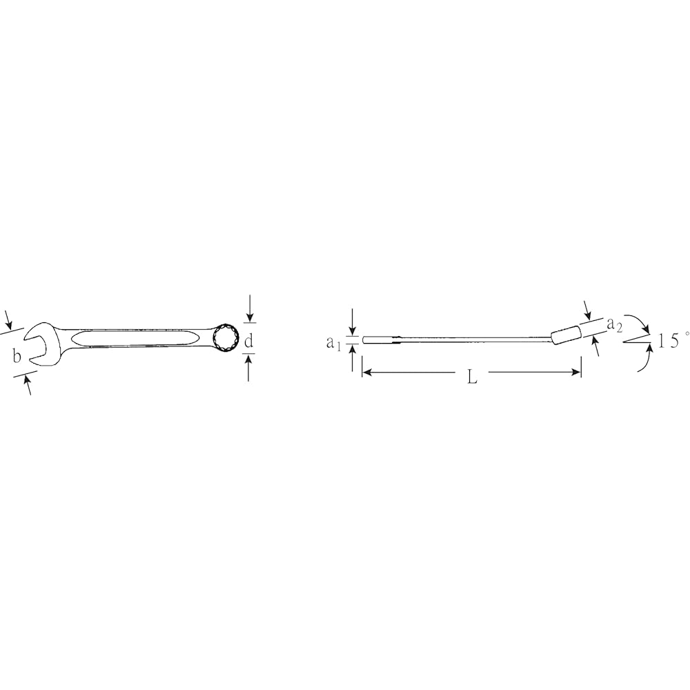 STAHLWILLE One-eye, one-mouth spanner Combination wrench Size 27mm Total length 300mm 13-27