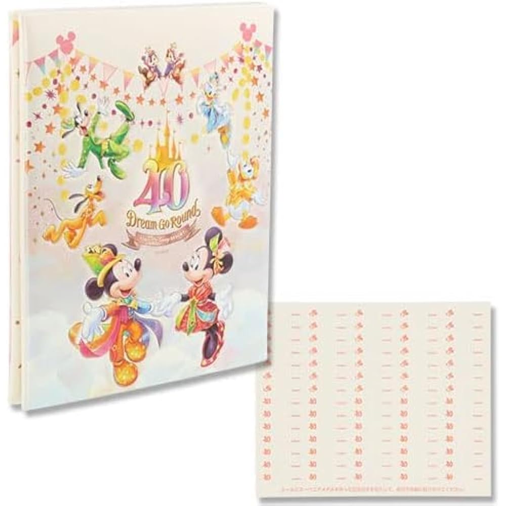 Tokyo Disney Resort 40th Anniversary Souvenir Medal Book Medal Case Disneyland Dream-Go-Round Special Goods