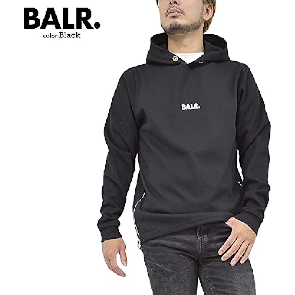 [Baller] BALR Hoodie B1261.1003 Q-Series Straight Classic Hoodie Men's Black