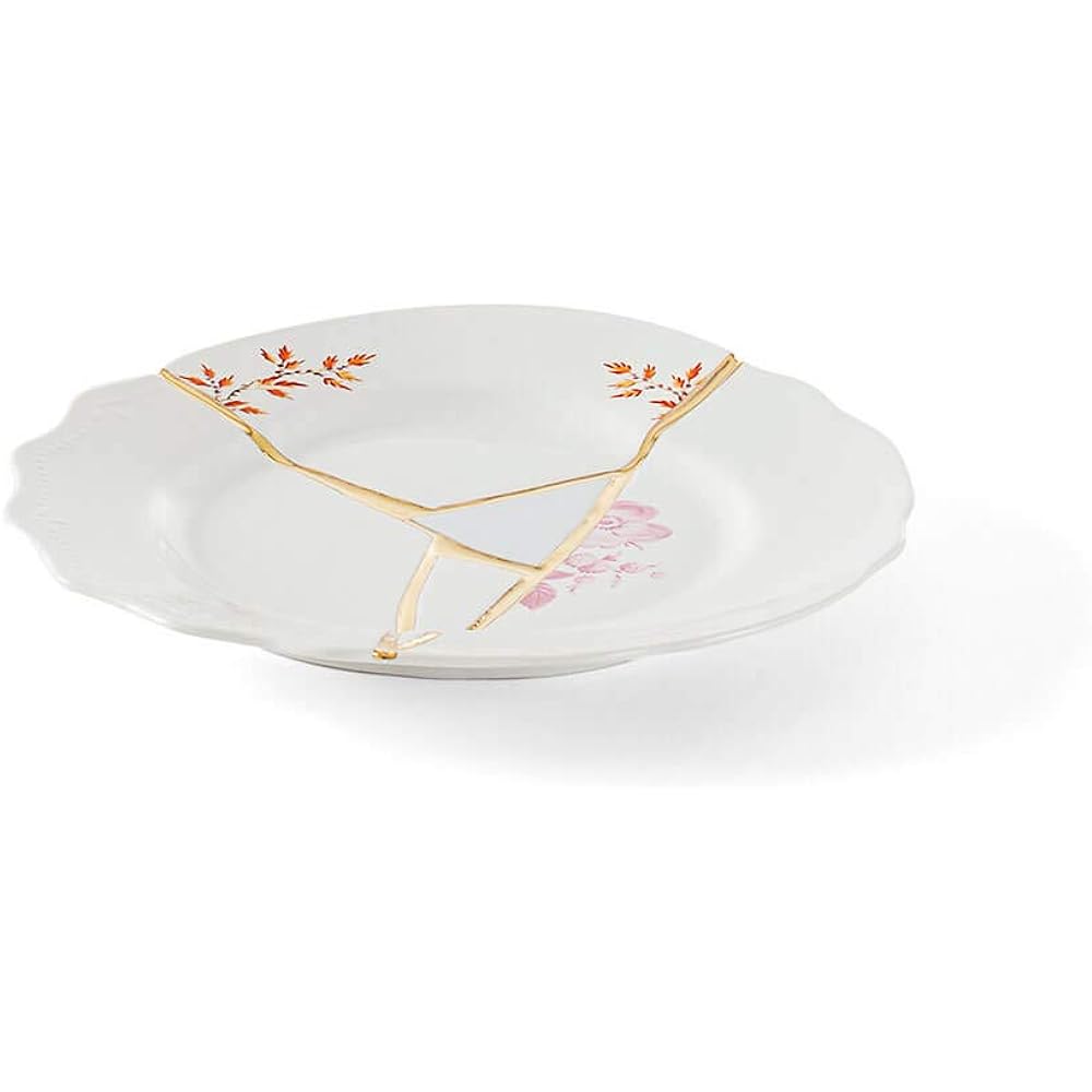 SELETTI Design Accessories Multicolor W21 x D21 x H3cm kintsugi Plate 21cm n'1 124142