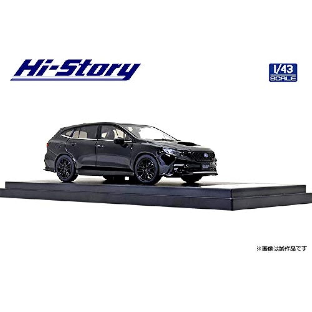 Hi Story 1/43 Subaru LEVORG STI Sport (2020) STI Sports Parts Crystal Black Silica Finished Product HS333BK