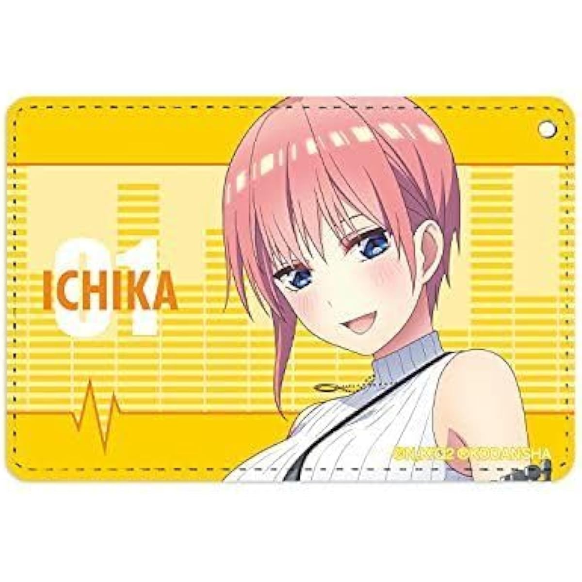 One-of-a-kind TV anime "The Quintessential Quintuplets" Original illustration Nakano Ichika Guitar playing ver. 1-pocket pass case