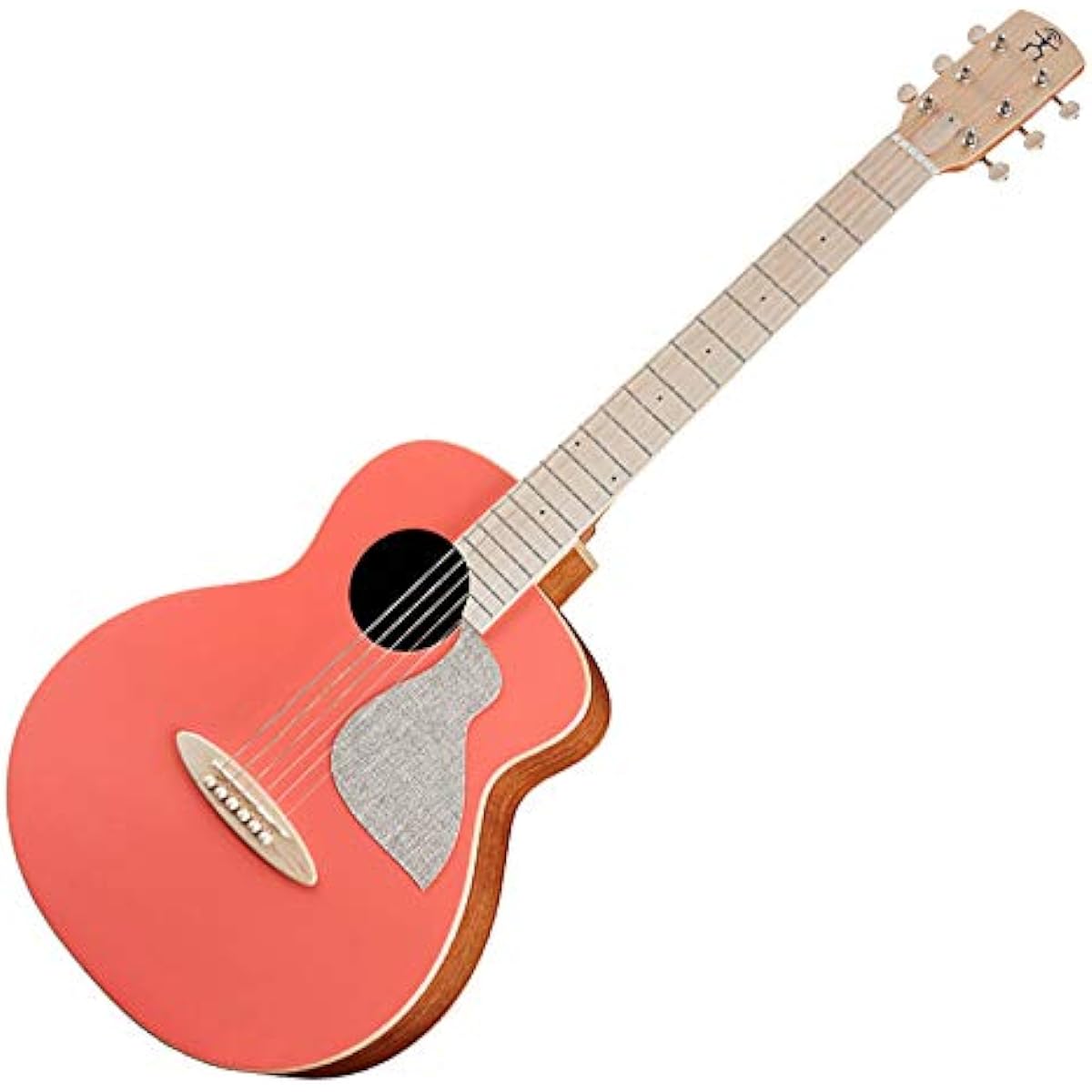 aNueNue aNN-MC10-LC Living Coral Acoustic Guitar Beginner 12-piece Set Mini Guitar [BirdGuitar Color Series] Anuenue