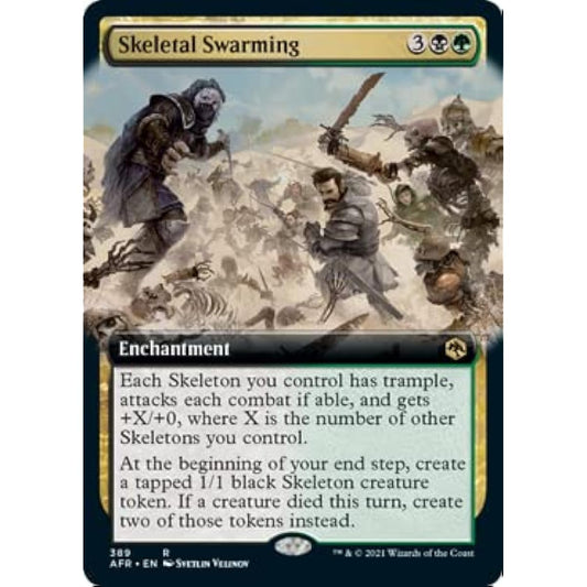 Magic: The Gathering - Skeletal Horde - Foil - Extended Art - Adventures in the Forgotten Realms
