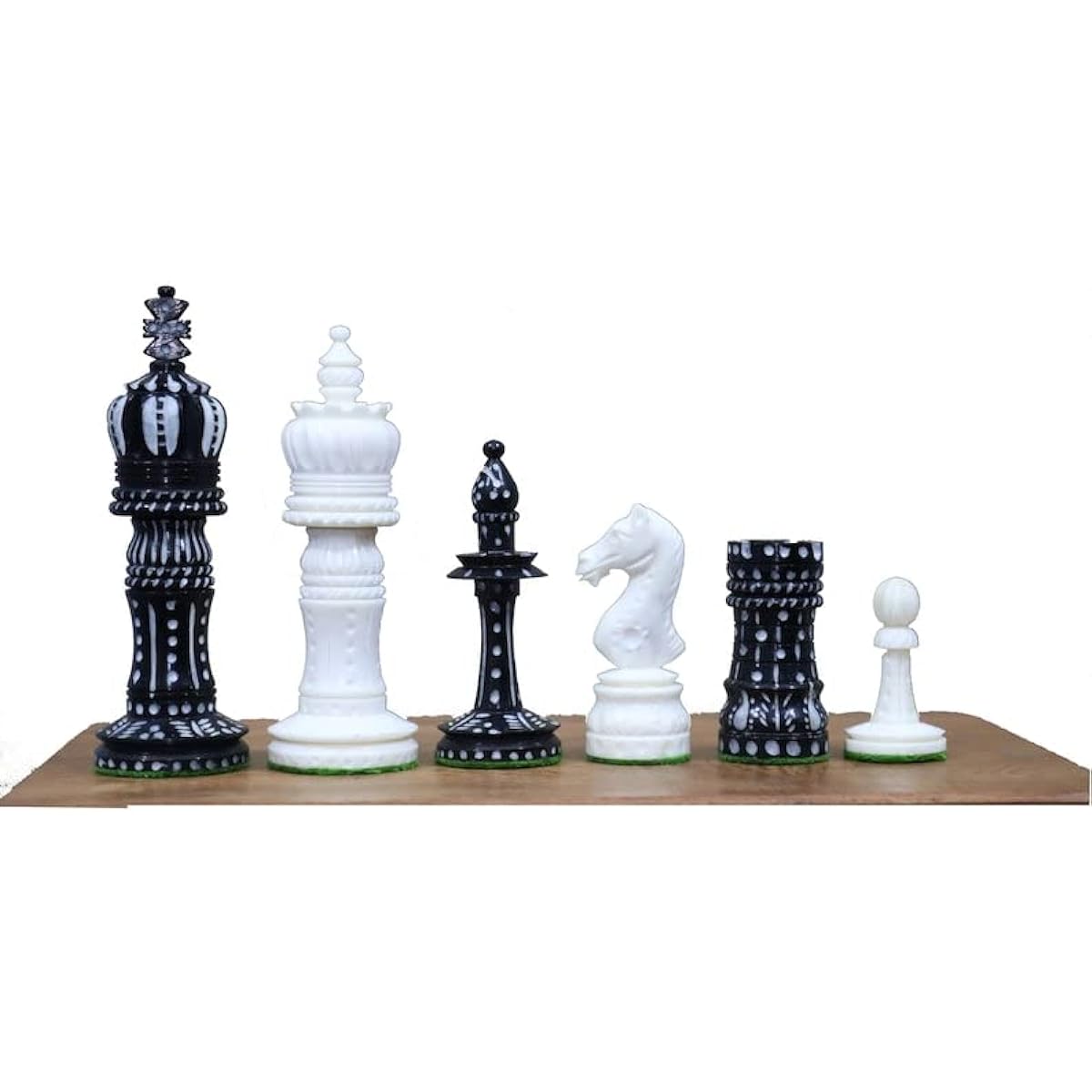 King Cross Luxury Chess Set Camel Bone Hand Carved Staunton Series Bone Chess Pieces Only King 4.2